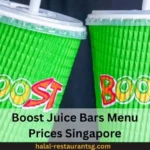 Boost Juice Bars Menu Prices Singapore