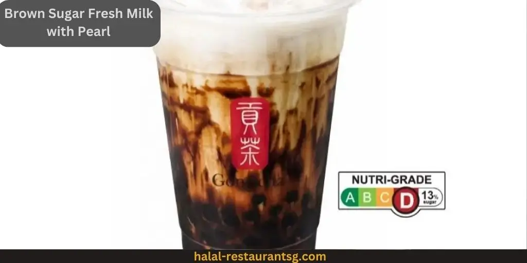Gong Cha Menu Prices Singapore 2025 76 Brown Sugar Fresh Milk with Pearl: