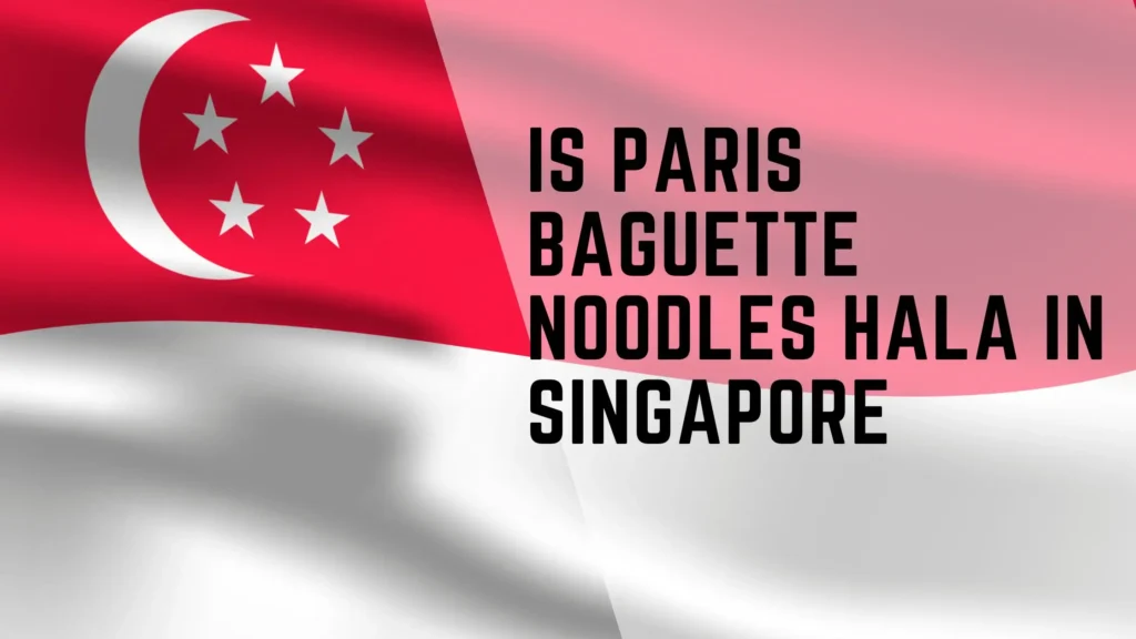 Is Paris Baguette Noodles Halal in Singapore? 2 is Paris Baguette Noodles halal in singapore